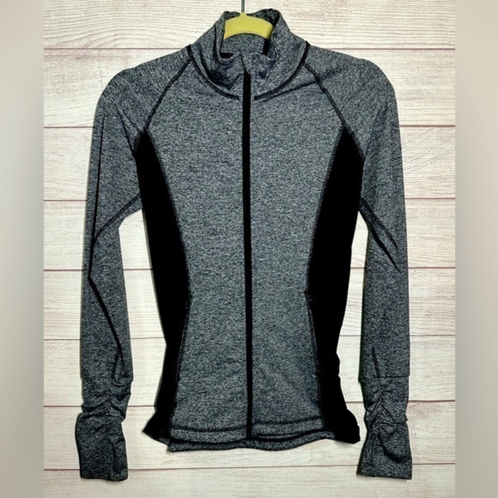 VSX Sport Victorias Secret knockout heather gray/black‎ full zip jacket XS